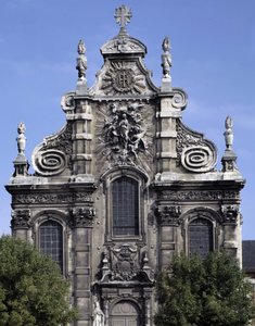 Barokk építészet: Jezsuiták templomának homlokzata (jelenlegi Szakrális Művészeti Múzeum) (1692). Cambrai, North (59). alkotó: French School