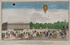 Bastille-nap, Párizs, 1801. július 14. (kézzel színezett metszet) alkotó: French School