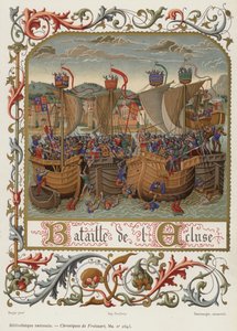 A zsilip csata (chromolitho) alkotó: French School
