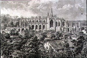 Batalha kolostor az 1860-as években (metszet) alkotó: French School