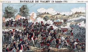 Valmy-i csata szeptember 20-án alkotó: French School