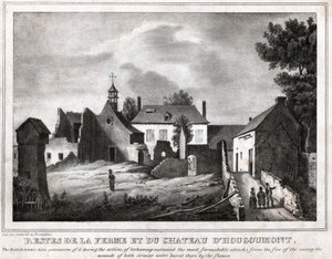 Waterloo-i csata. (metszet, 1830 körül) alkotó: French School