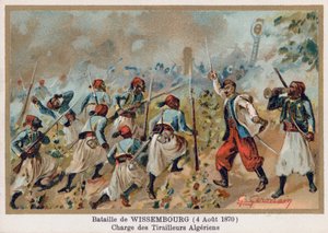 Wissembourgi csata, algériai harcosok vádja alkotó: French School
