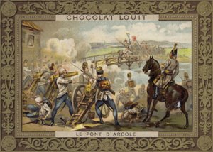 Az Arcole-hídi csata, Olaszország, 1796 alkotó: French School