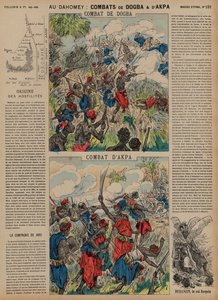 Dogba és Akpa csatái, Dahomey, második francia-dahomei háború, 1892 alkotó: French School