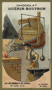 Fújtató kovácsban alkotó: French School