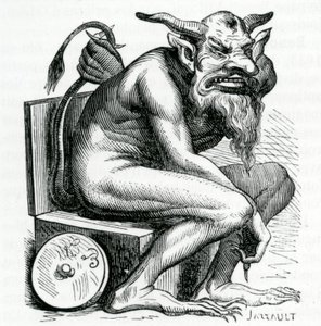 Belphegor, Jacques Albin Simon Collin de Plancy Dictionnaire Infernal illusztrációja, 1863 alkotó: French School