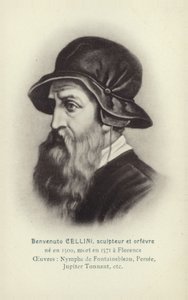 Benvenuto Cellini, olasz szobrász és aranyműves (litográfia) alkotó: French School
