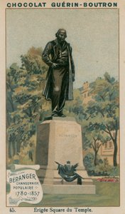 Beranger, Chansonnier Populaire, 1780-1857, Erigee Square du Temple alkotó: French School