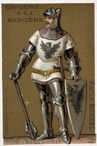 Bertrand du Guesclin (Duguesclin) (1320-1380. v.). francia rendőrtiszt alkotó: French School