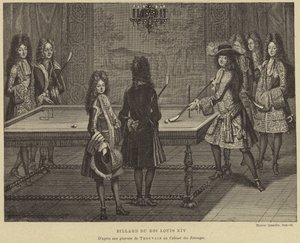XIV. Lajos francia király biliárdasztala alkotó: French School