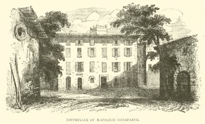 Napóleon Bonaparte születési helye (metszet) alkotó: French School