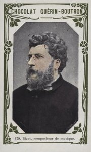 Bizet zeneszerző (színes fotó) alkotó: French School