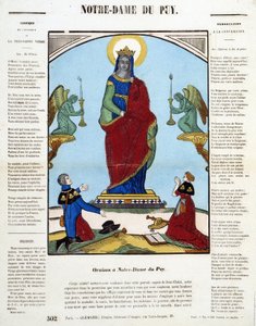Fekete Szűz: Oration in Notre-Dame du Puy - Epinal képe, n.d. alkotó: French School