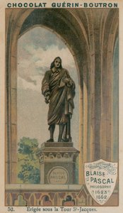 Blaise Pascal, filozófus, 1623-1662, a Tour St-Jacques alatt épült alkotó: French School
