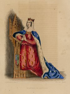 Blanche de Castille (színes metszet) alkotó: French School