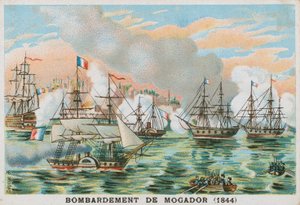 A franciák bombázták a marokkói Mogadort, 1844 alkotó: French School