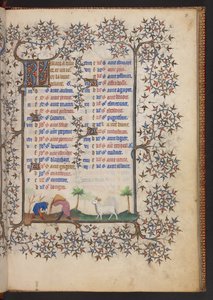 Book of Hours, Add MS 32454 f.3r, Franciaország alkotó: French School