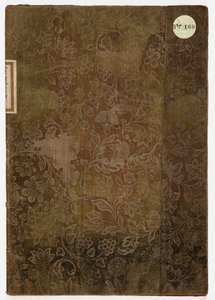 A luccai hercegi palota etikettje, Lucca, 1805 (hímzett textil és papír) alkotó: French School
