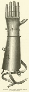 Bras et main de fer de Goetz de Berlichingen, au chateau de Jaxthausen (metszet) alkotó: French School