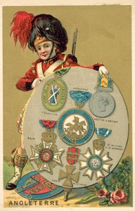 Brit érmek (chromolitho) alkotó: French School