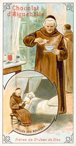 Isten Szent János kórházi testvérei (chromolitho) alkotó: French School