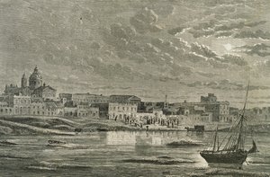 Buenos Aires az 1860-as években (metszet) alkotó: French School