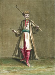 Bolgár jelmez, illusztráció: Recueil de Costumes du Levant, 1707-8 alkotó: French School