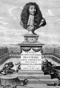 XIV. Lajos mellszobra (1638-1715) - a " "Fesztivál fejek és kancellárok számára alkotó: French School