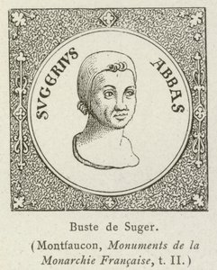 Buste de Suger (metszet) alkotó: French School