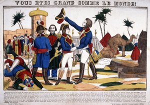 Egyiptom hadjárata (expedíciója) (1798-1801), Napóleon Bonaparte vezetésével 1799-ben. Epinal képe alkotó: French School