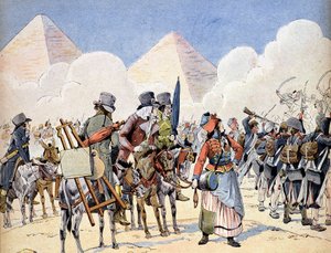 Egyiptom hadjárata (expedíciója) (1798-1801): a francia hadsereg Egyiptomban Bonaparte Napóleon alatt: a művészek, akik követik a hadsereget alkotó: French School