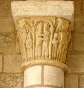 A látogatást ábrázoló tőke alkotó: French School