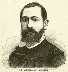 Pierre Masson százados, francia katona és felfedező (metszet) alkotó: French School