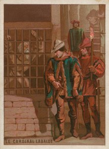 Jean La Balue bíboros a börtönben 1469-ben alkotó: French School