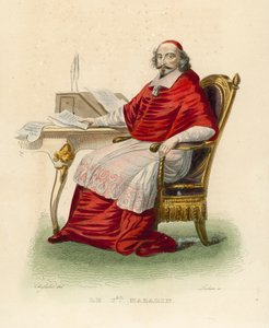 Mazarin bíboros (színes metszet) alkotó: French School