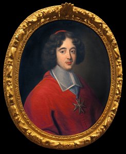 de Bouillon bíboros, Tournus apátja 1660-tól 1715-ig, a hotel dieu építésének kezdeményezője. Névtelen festészet, francia művészet 17. század. Hotel Dieu, Musee Greuze, Tournus. alkotó: French School