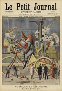 Karneváli úszók készülnek a párizsi Palais de l