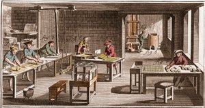 Cartier – Kártyák gyártása – „” The Grande Encyclopedia, vagy Dictionnaire Raisonne des Sciences, des Arts et des Metiers”” (Encyclopedia vagy Dictionary of the Sciences, Arts and Professions) Denis Diderot (1713-1784) és Jean d