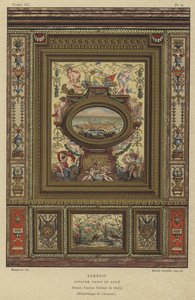 Faragott, festett és aranyozott burkolat alkotó: French School