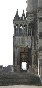 Cathedrale de chartres, a déli portál részlete alkotó: French School