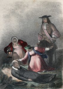 I. Orosz Katalin (Marta Elena Skavronska, később Marfa Samuilovna Skavronskaya) – I. Katalin (1684-1727), gyermek, megtalálja Skovronski lelkészt, az őt felnevelő lelkészt, aki meghalt Mariembourgban, az oroszok által megszállt városban. a „The illu alkotó: French School
