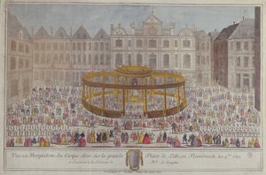 Ünnepségek Lille-ben a Dauphin születése tiszteletére, 1781 alkotó: French School