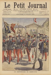 A francia katonai akadémia megalakulásának századik évfordulója a párizsi Saint-Cyr-ben (színes litó) alkotó: French School