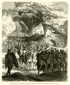 Cestius Gallus a tizenkettedik légió élén a zsidók ellen vonul (metszet) alkotó: French School