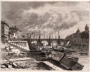 Chalon-sur-Saone (Chalon sur Saone) - Saone-et-Loire - metszet a „La France illustrée: földrajz, történelem, statisztikai igazgatás” című könyvében, V.-A. Malátabarna. 1884 alkotó: French School