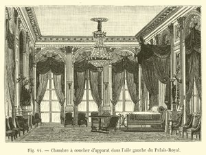 Állami hálószoba a Palais-Royal bal szárnyában alkotó: French School