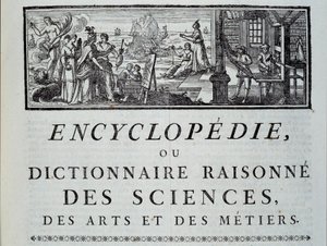 Diderot és Alembert enciklopédiájának fejezetvezetője alkotó: French School