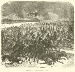 Cuirassiers vádja Eylauban (metszet) alkotó: French School