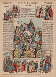 Nagy Károly, 768-814 (színes litó) alkotó: French School